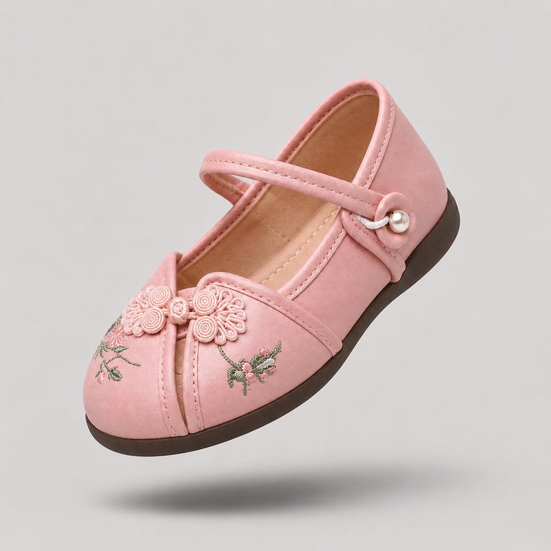 Girls Pink Soft & Fancy Party Wear Shoes