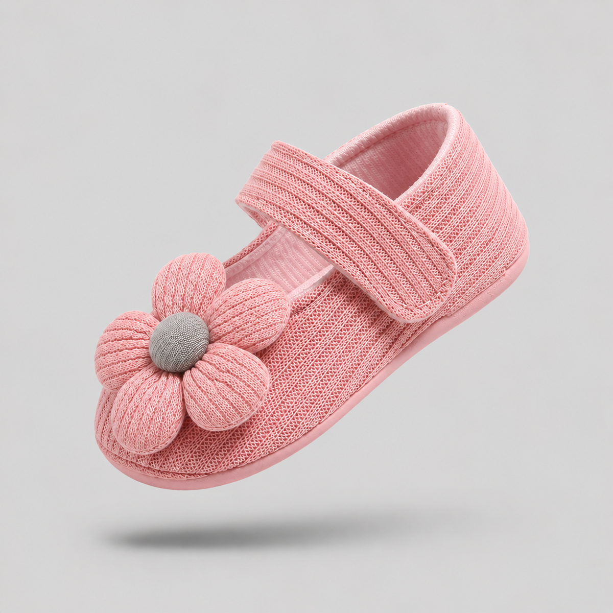 Newborn Baby Girls Soft Flower Shoes