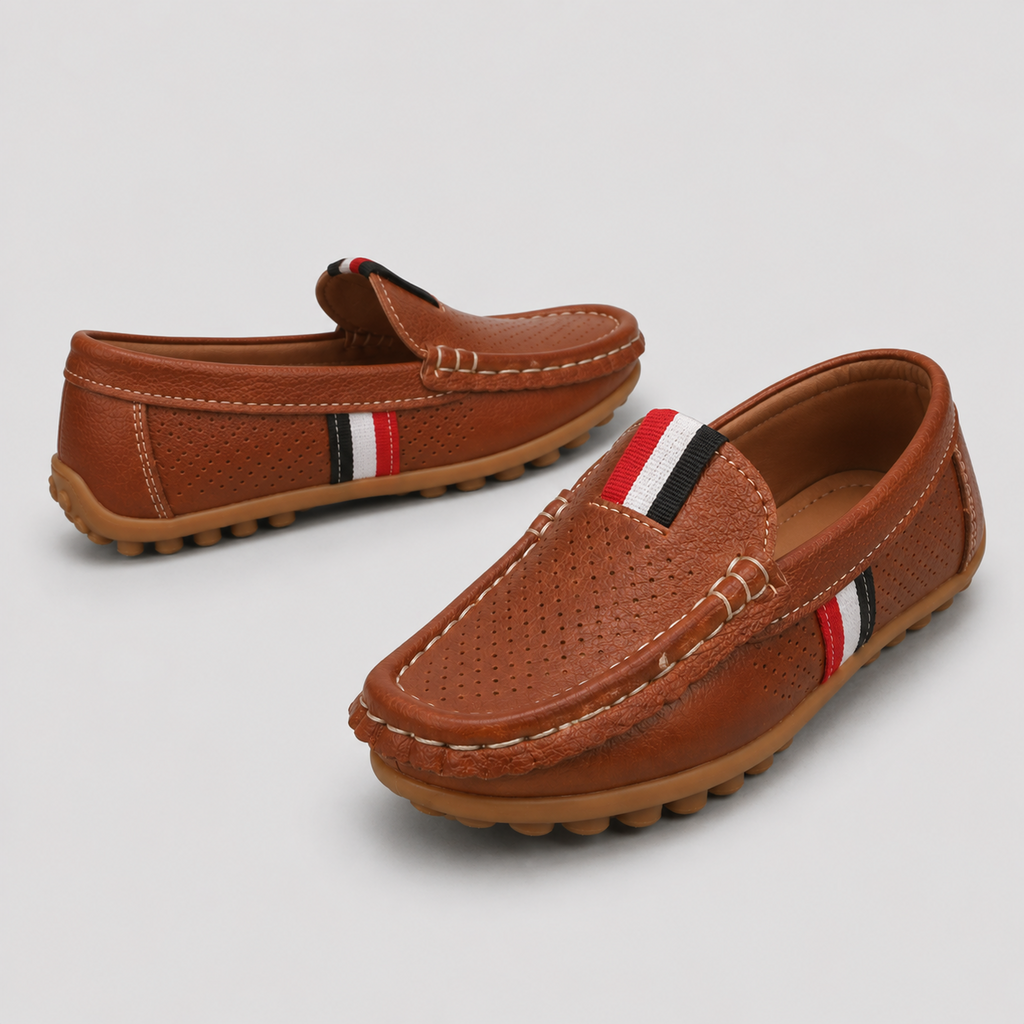 Boys Brown Casual Loafers