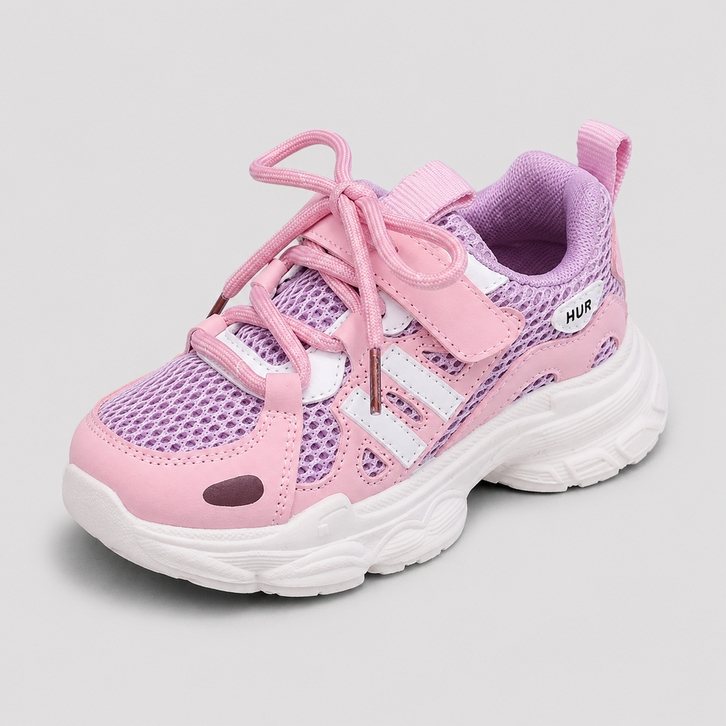 Pink Soft & Casual Kids Summer-Friendly Sports Sneaker