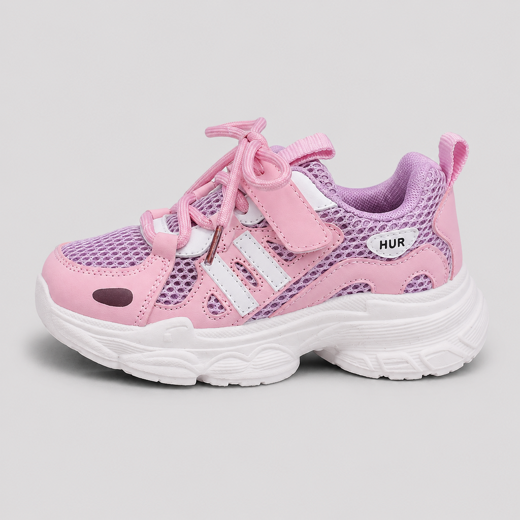 Pink Soft & Casual Kids Summer-Friendly Sports Sneaker