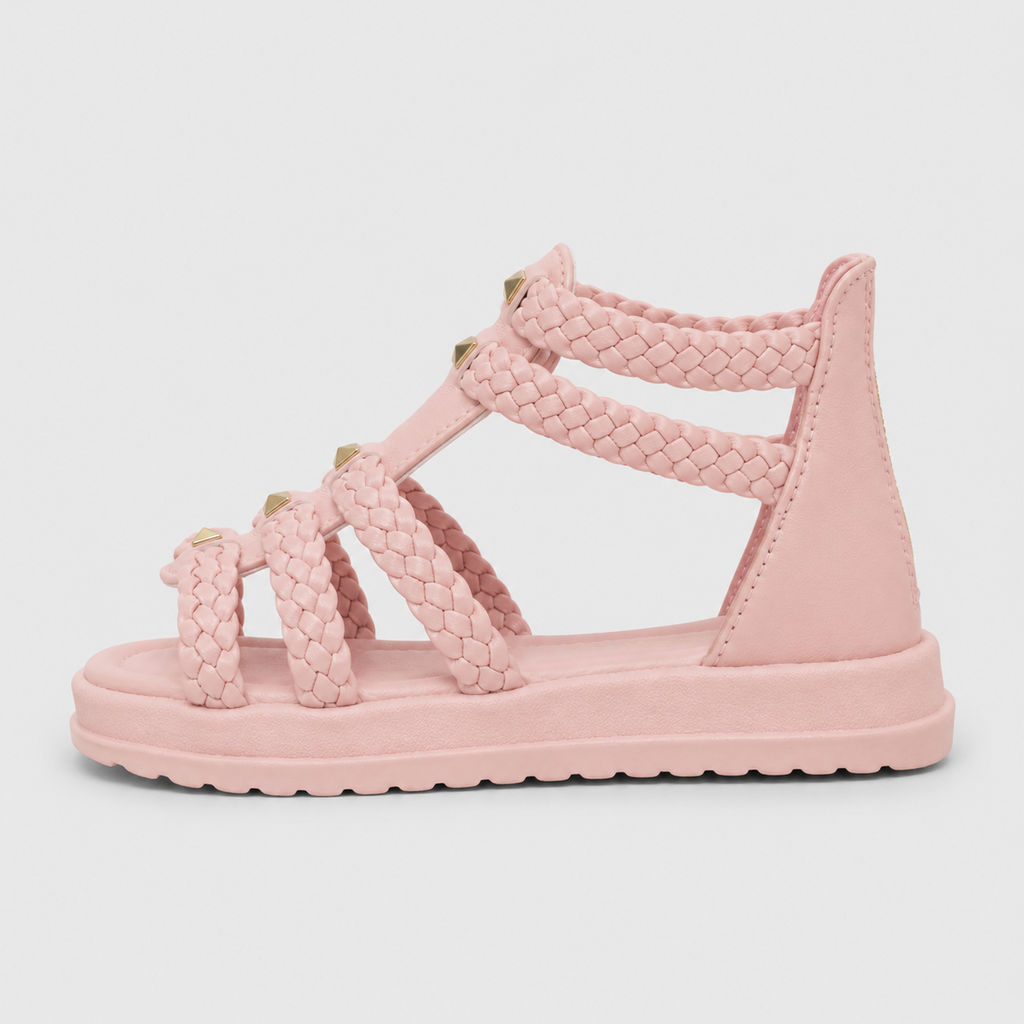 Braided Charm Girls Cute Summer-Friendly Shoes