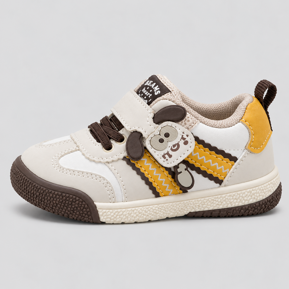 Kids Cute & Casual Cartoon Accent Strap Sneakers