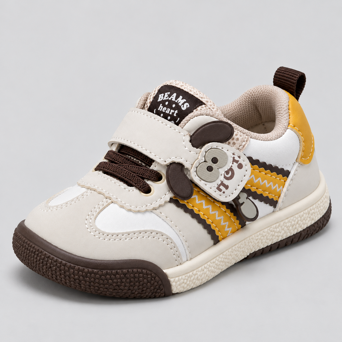 Kids Cute & Casual Cartoon Accent Strap Sneakers
